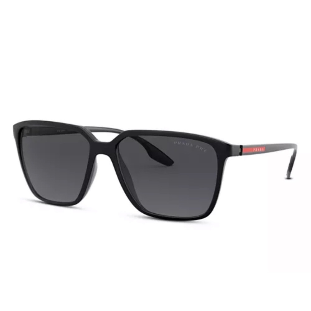 PRADA Rectangle Polarized Sunglasses, 58mm